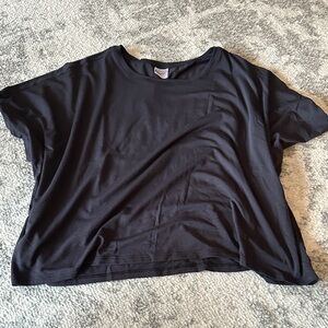 Athleta Black Short Sleeve Tee